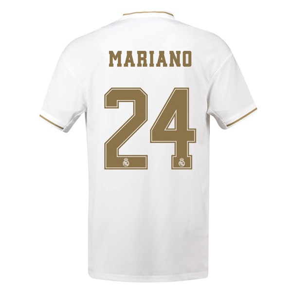 Camiseta Real Madrid NO.24 Mariano 1ª 2019/20 Blanco